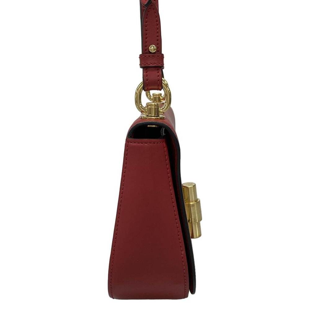 Prada City Calf leather saddle Shoulder bag red - Picture 2 of 7